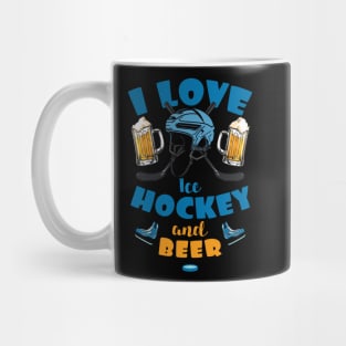 I love ice hockey and Beer Mug